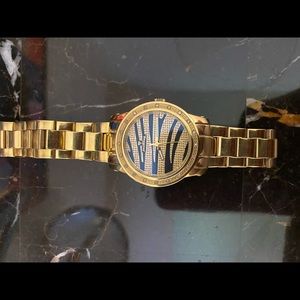 Black and Gold Just Bling watch